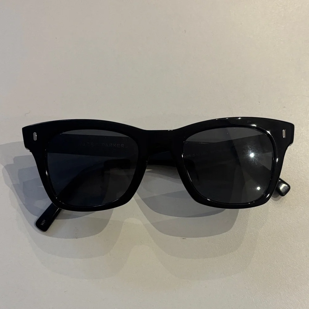Warby Parker Classic Black Harris Sunglasses with Case